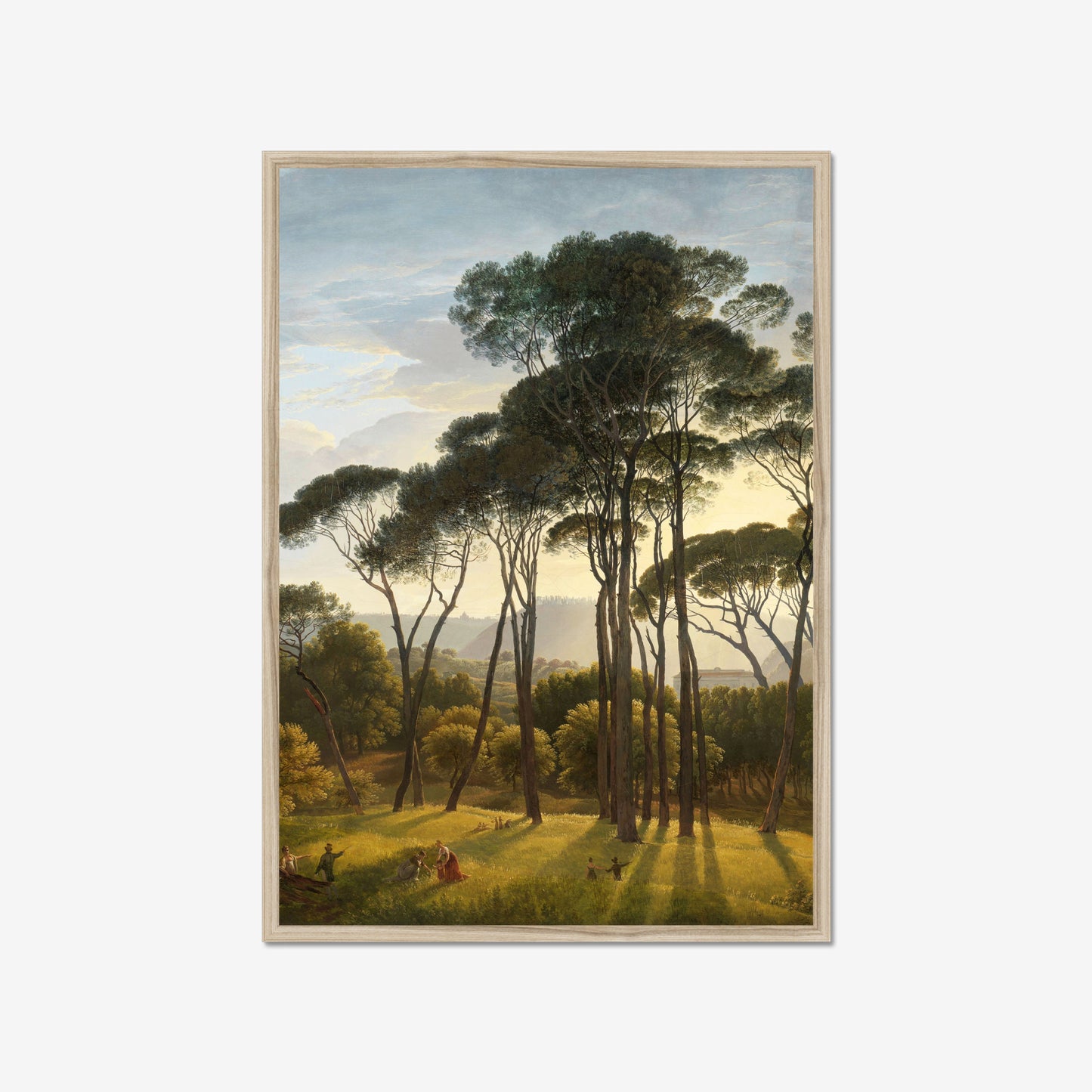 Italiaans Landschap – Romantische Poster van Toscane