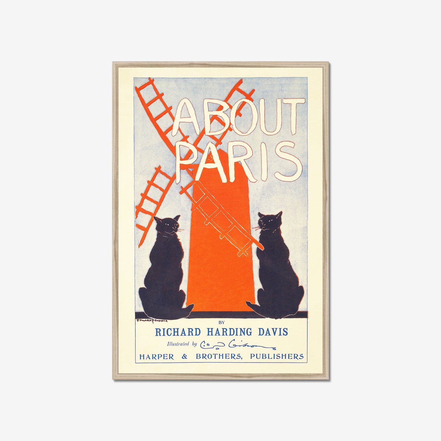 About Paris – Typographic Paris Poster