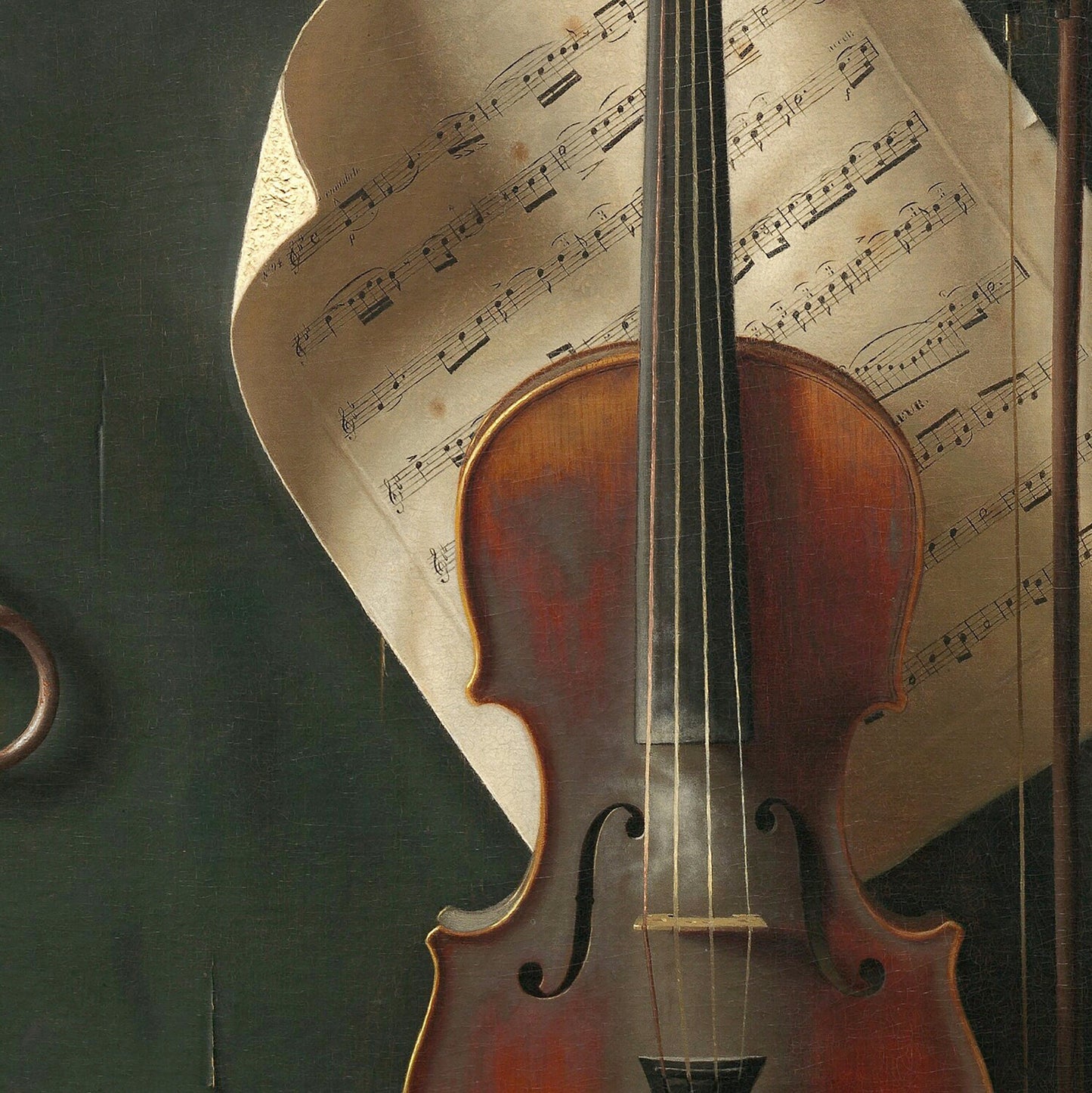Violinplakat – William Harnett, 1886, Trompe-l'œil-Ölgemälde
