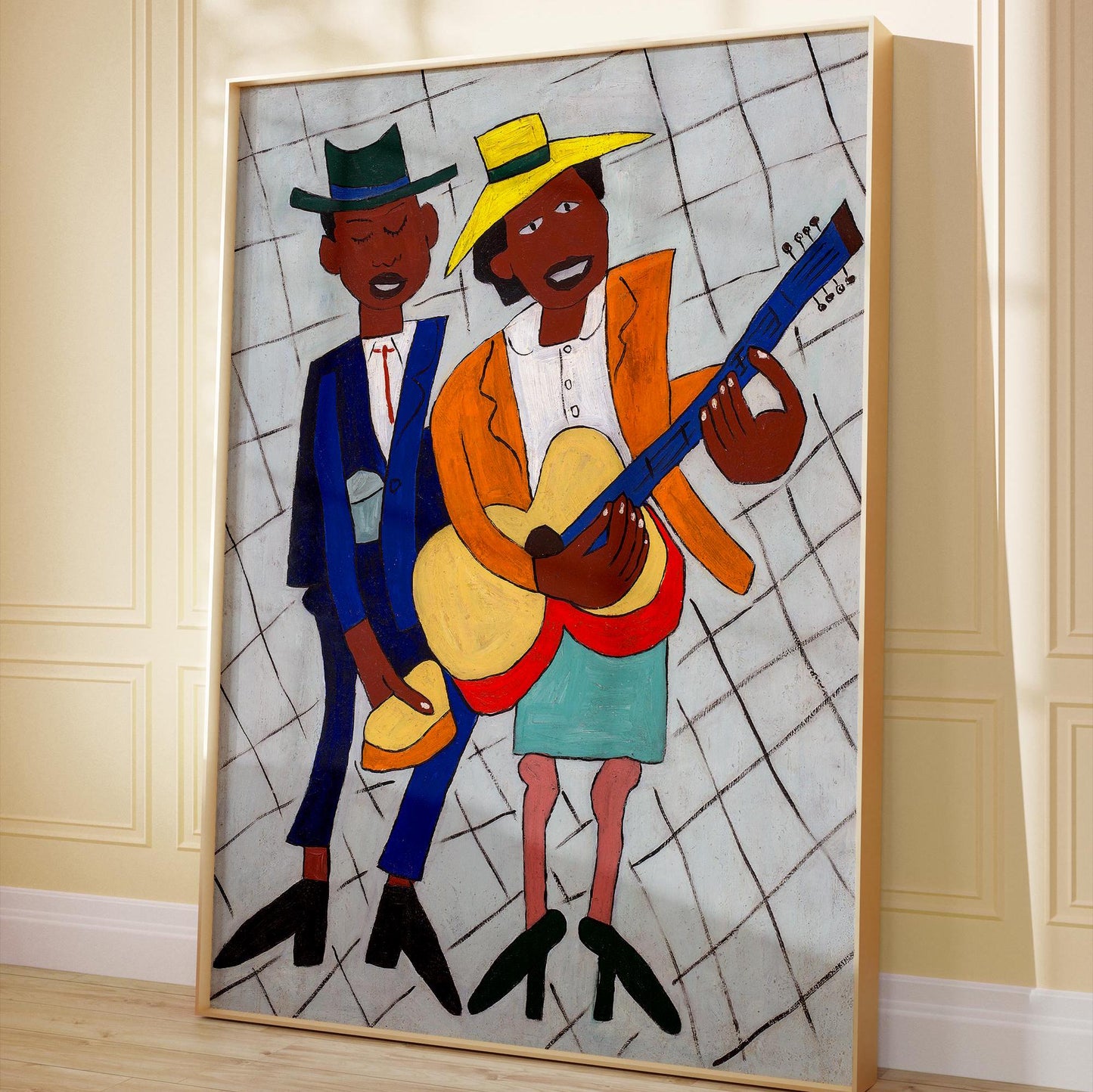 William H. Johnson-Plakat – Blinde Musiker, Harlem Renaissance