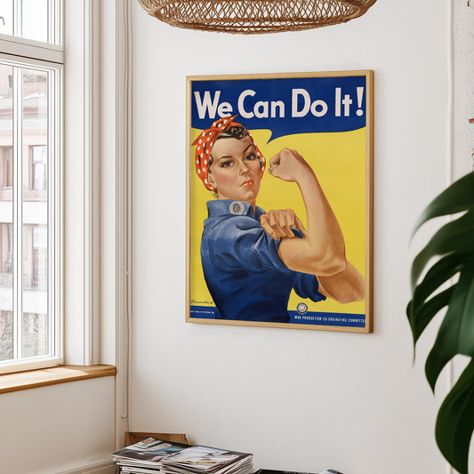 Wir schaffen das! – Kultplakat von J. Howard Miller, feministisches Symbol