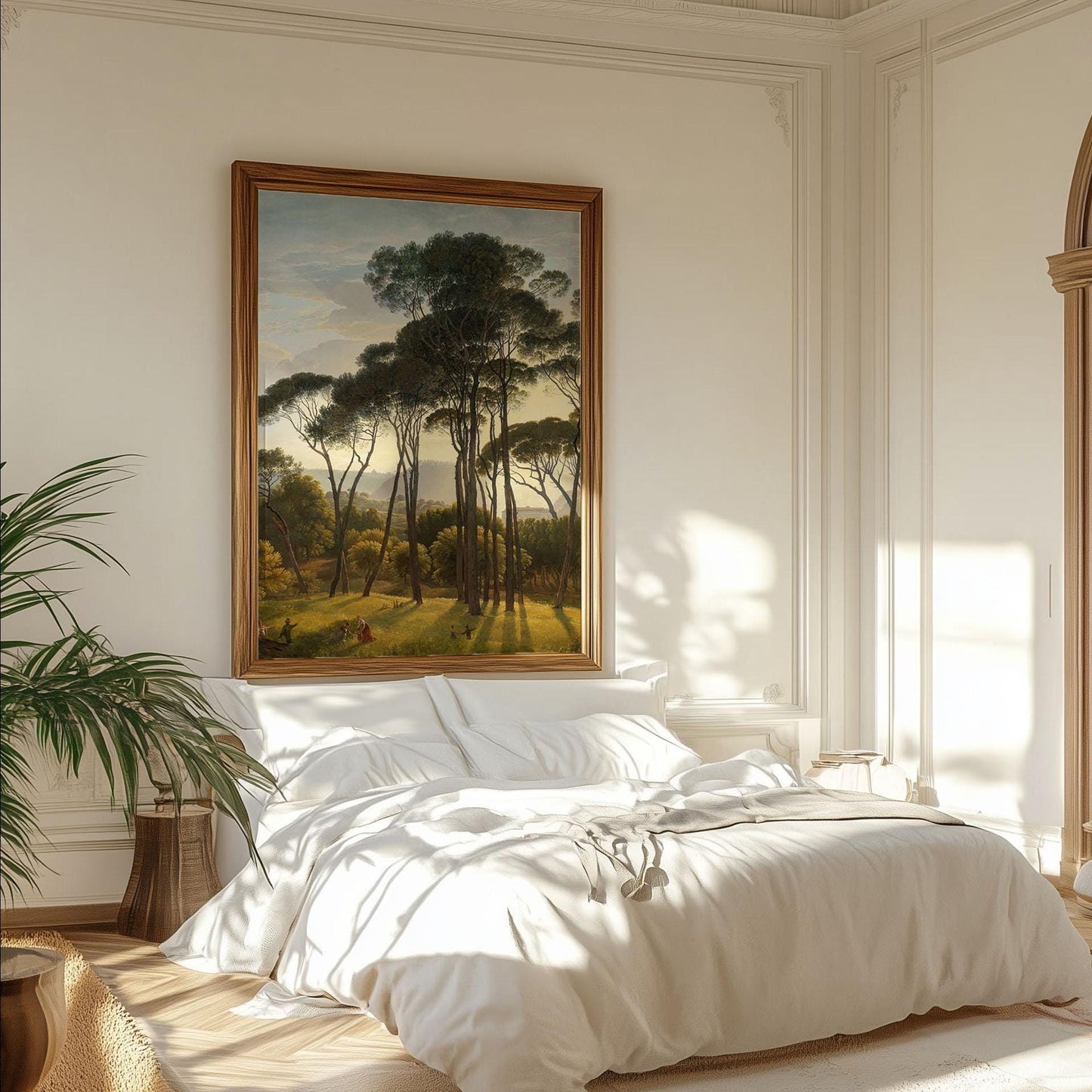 Italiaans Landschap – Romantische Poster van Toscane