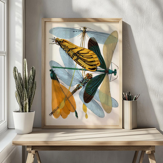 Insectenposter – Art Nouveau Illustratie van Insecten