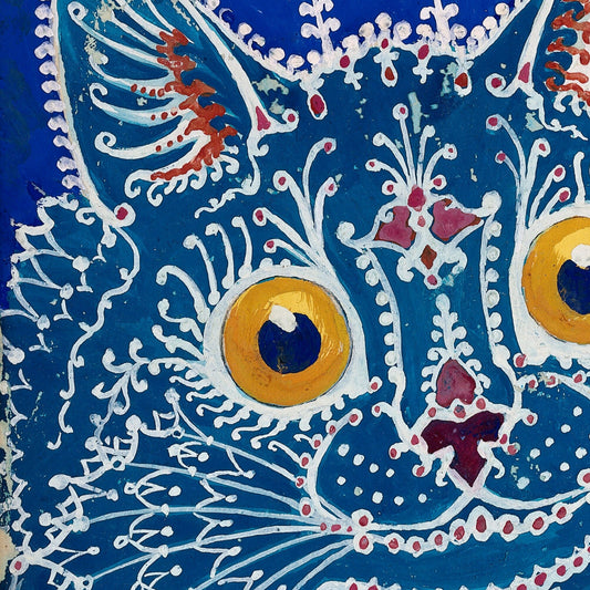 Cat poster, psychedelic print