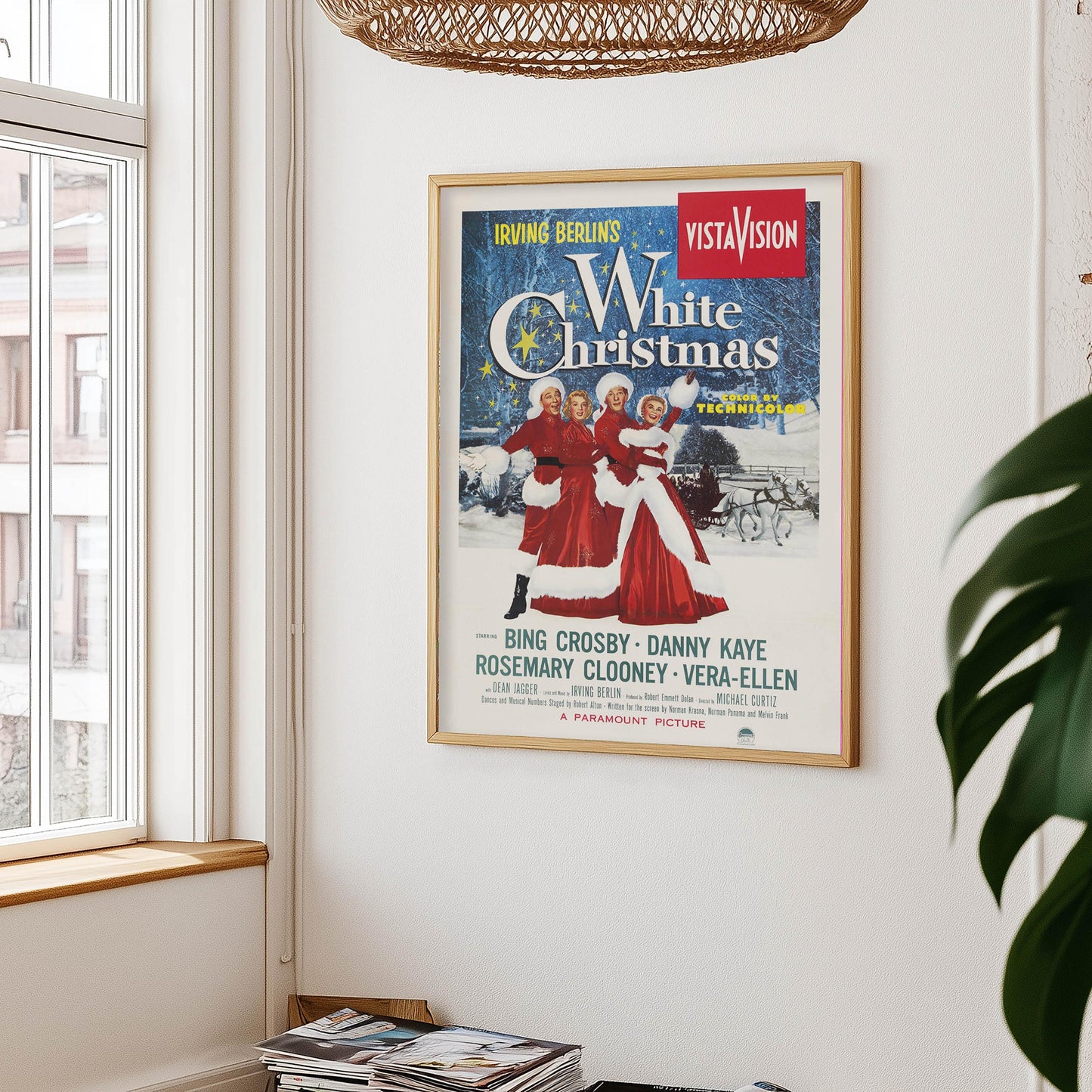 Poster zu „White Christmas“ – Klassischer Filmdruck mit Bing Crosby, 1954