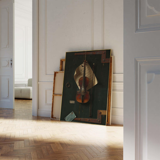 Violinplakat – William Harnett, 1886, Trompe-l'œil-Ölgemälde
