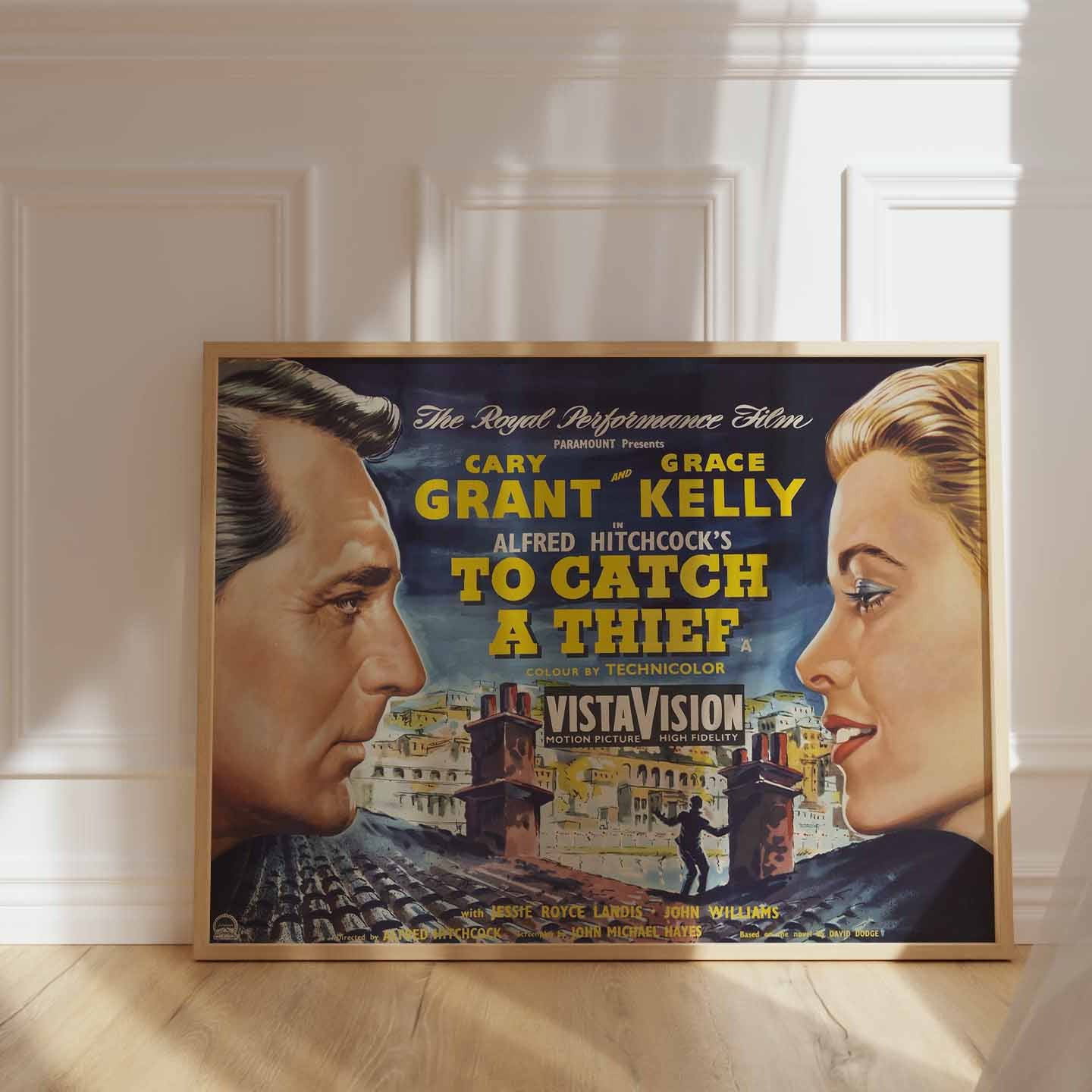 Über den Dächern von Nizza – Alfred Hitchcock Filmplakat