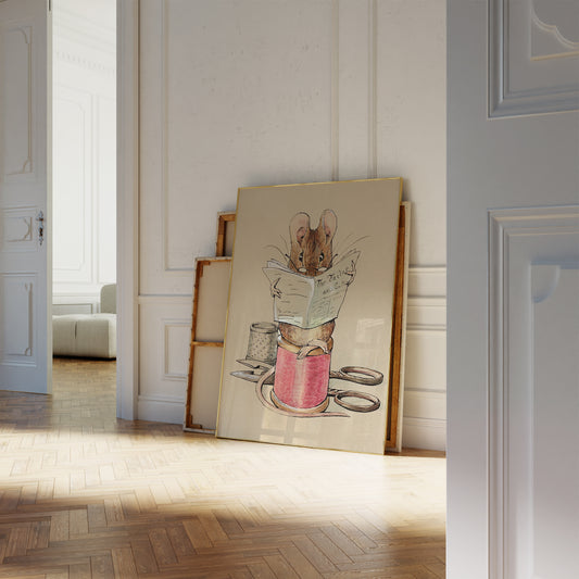 The Tailor Mouse 1902 Print – Beatrix Potter Poster