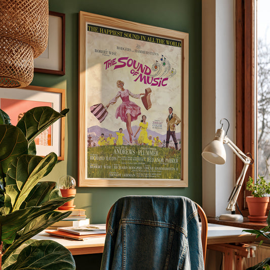 The Sound Of Music Poster aan de muur in een tienerkamer.