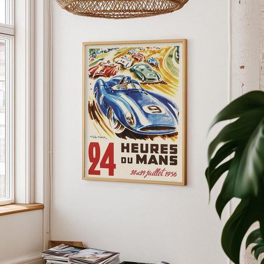 Le Mans poster, 24 Hours of Le Mans print