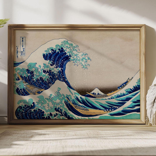 The Great Wave – Japanese Art Poster by Hokusai