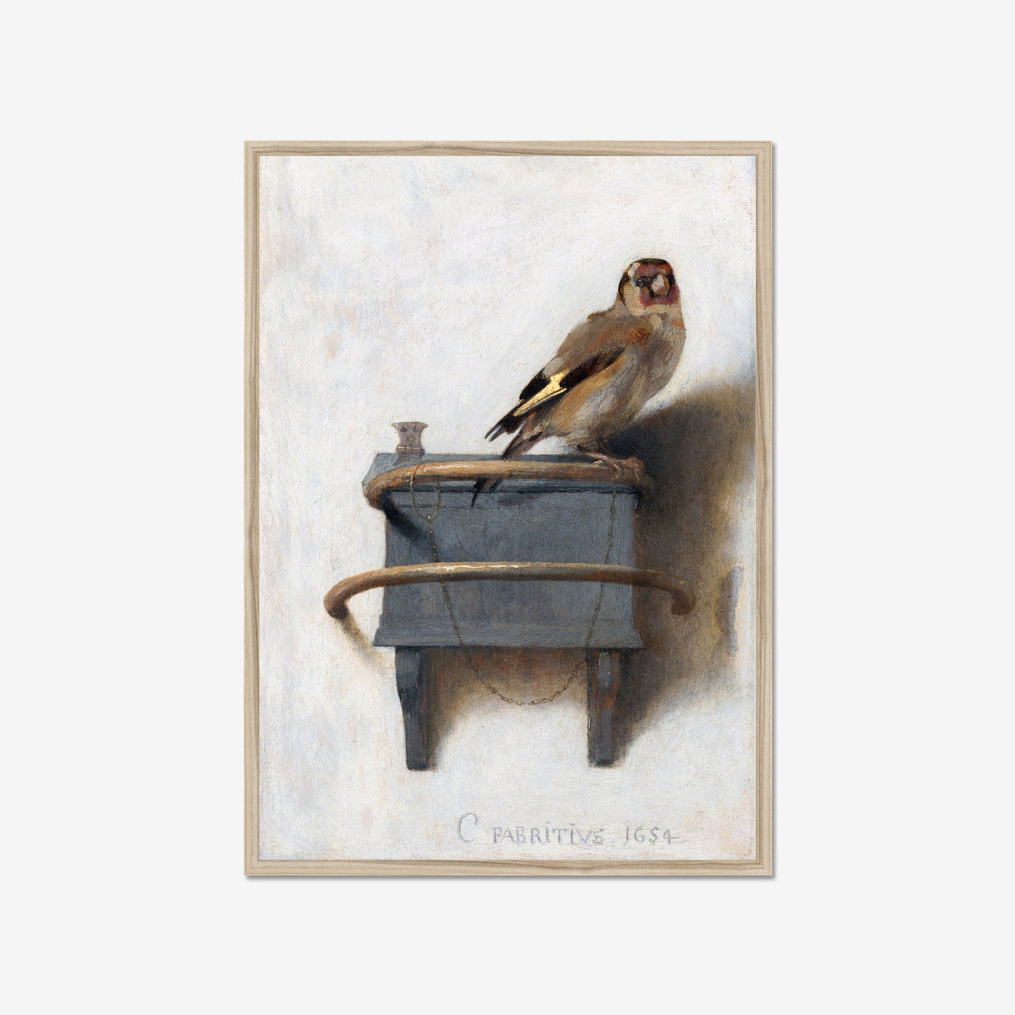 Der Distelfink – Fabritius Kunstplakat aus dem Goldenen Zeitalter