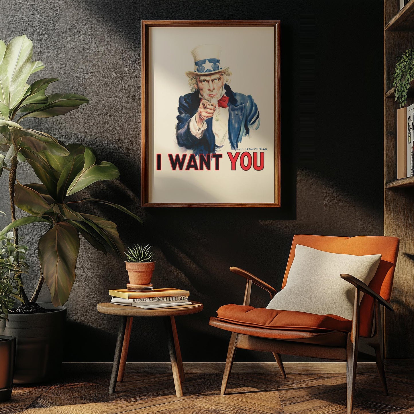 Ich will dich – Rekrutierungsplakat von Uncle Sam (Propaganda aus dem Ersten Weltkrieg)