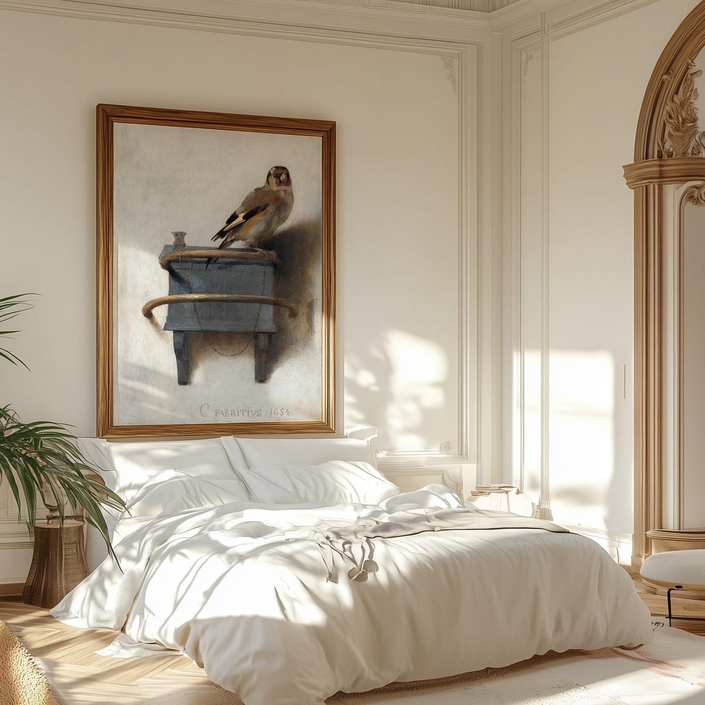 Der Distelfink – Fabritius Kunstplakat aus dem Goldenen Zeitalter