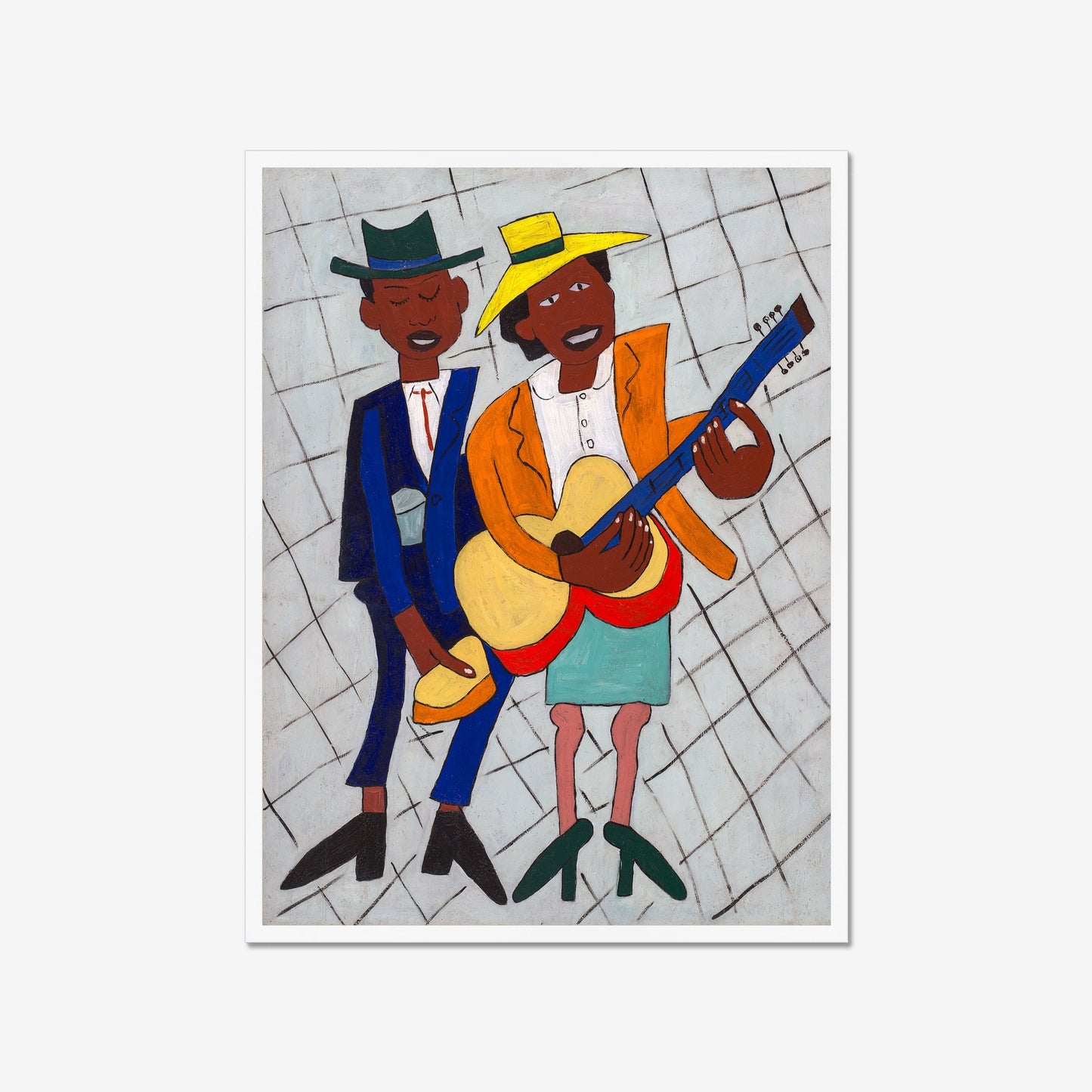 William H. Johnson-Plakat – Blinde Musiker, Harlem Renaissance
