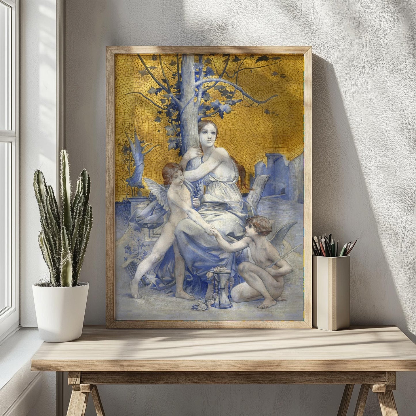 Allegorie van de Tijd – Symbolistische Kunstposter