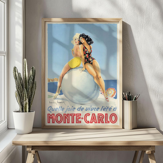 Monte Carlo Poster – Vintage Reiseposter