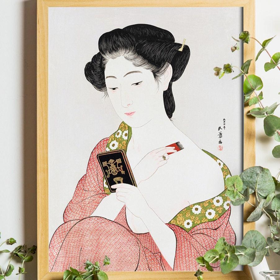 Woman in Kimono – Goyō Hashiguchi, 1918, Japanese woodblock print