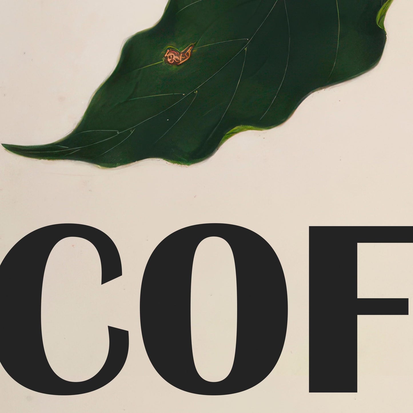 Vintage coffee poster - Botanical vintage print