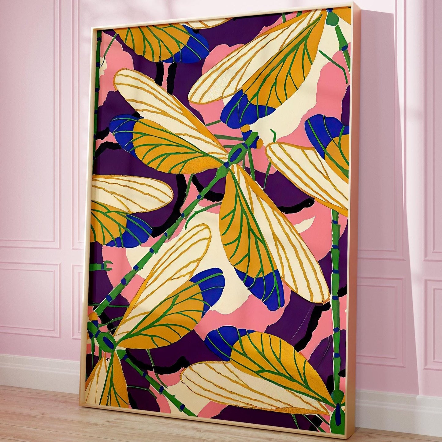 Dragonfly poster - graphic insect print