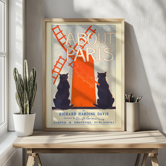 Über Paris – Typografisches Paris-Poster