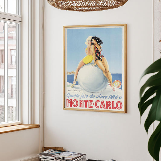 Monte Carlo Poster – Vintage Reiseposter