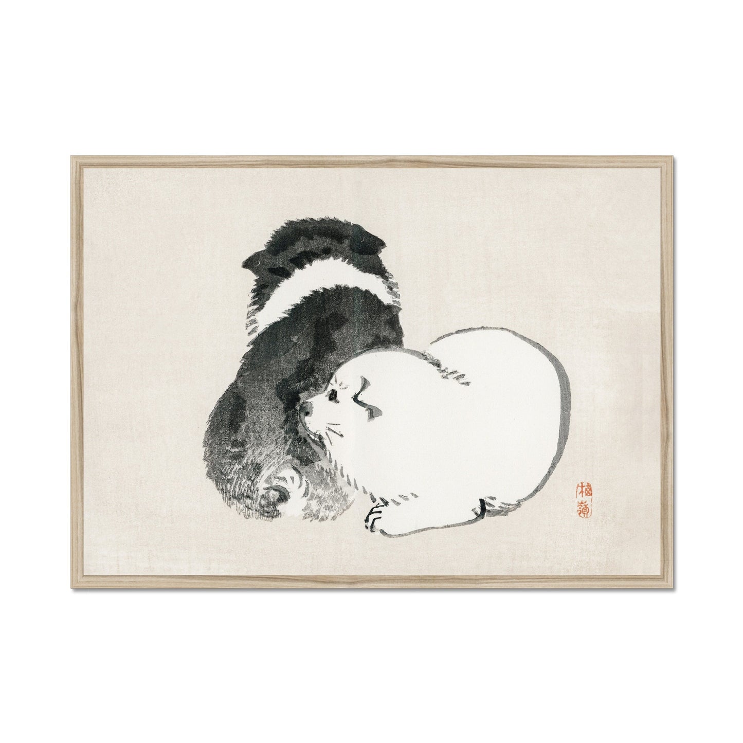 Puppies poster, Japanse kunst
