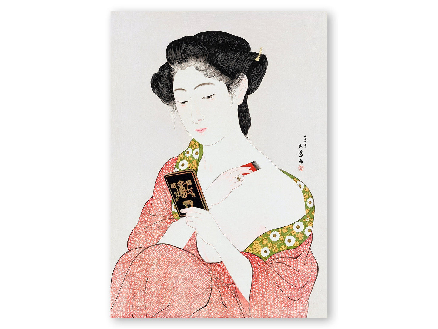 Woman in Kimono – Goyō Hashiguchi, 1918, Japanese woodblock print