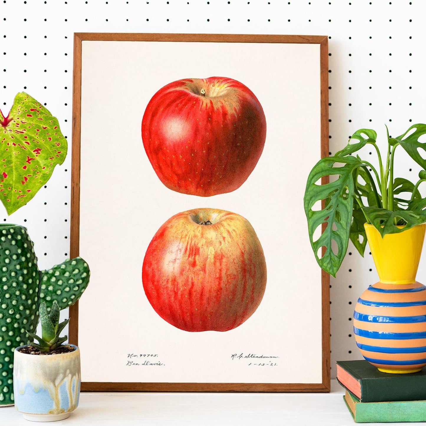 Vintage Apple Poster – Botanical Illustration