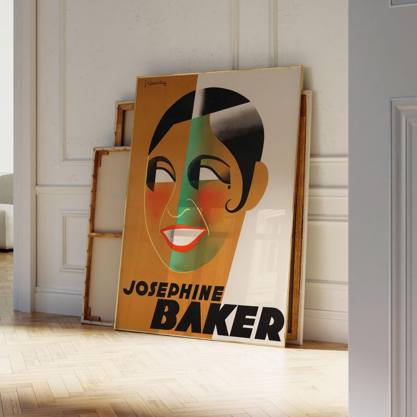 Josephine Baker – Art-Deco-Poster von Jazzicon