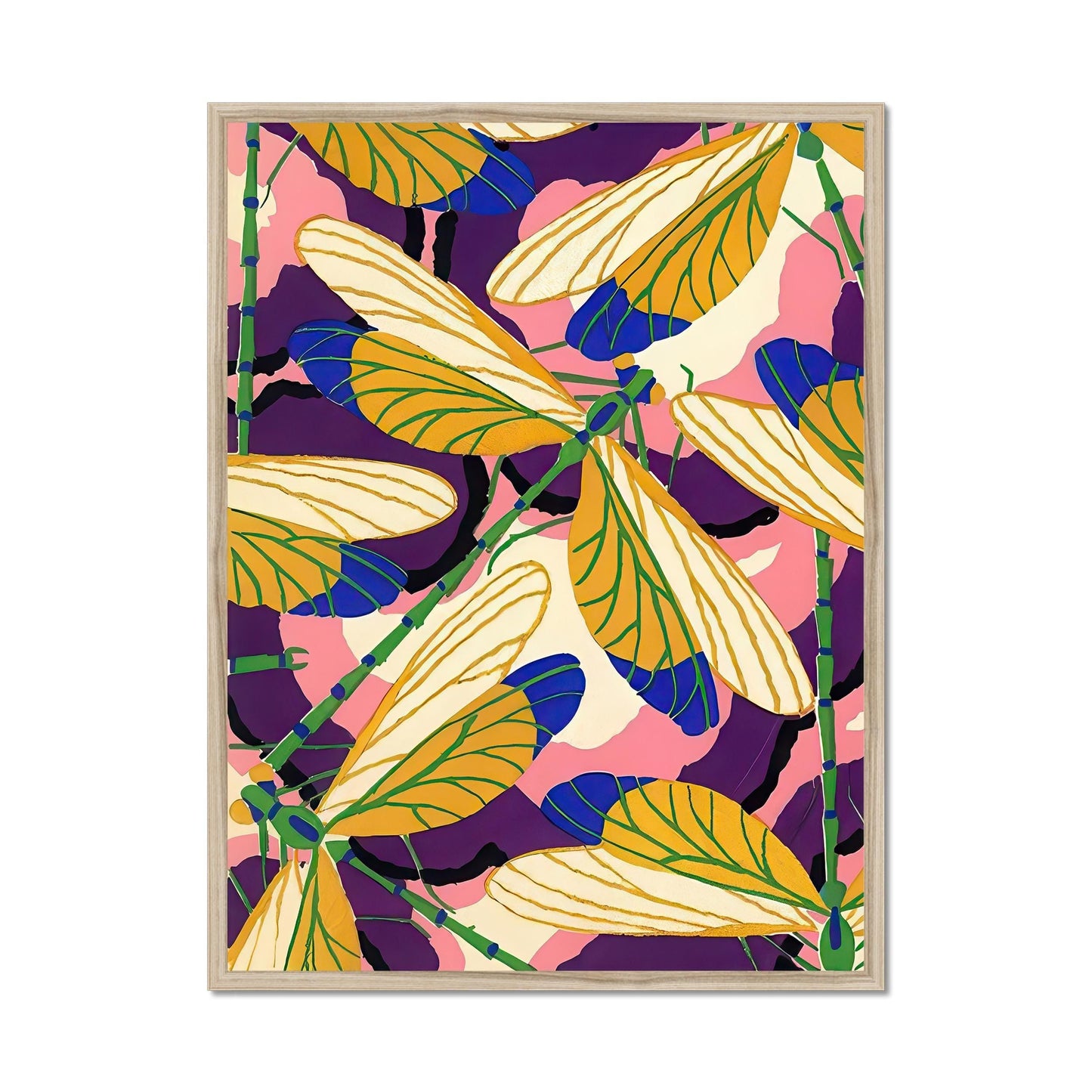 Dragonfly poster - graphic insect print