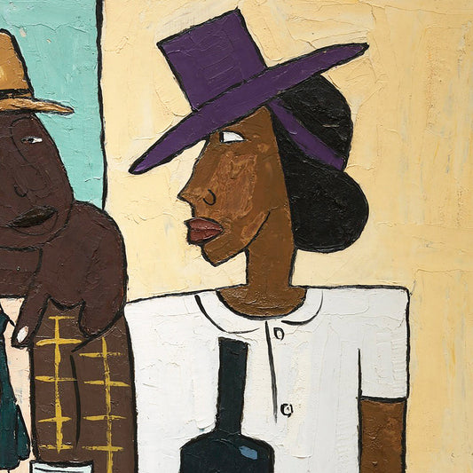 Farbenfrohes Harlem Renaissance-Kunstplakat von William H. Johnson