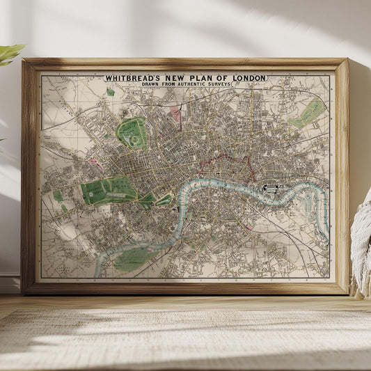 Karte von London – Vintage Stadtplan