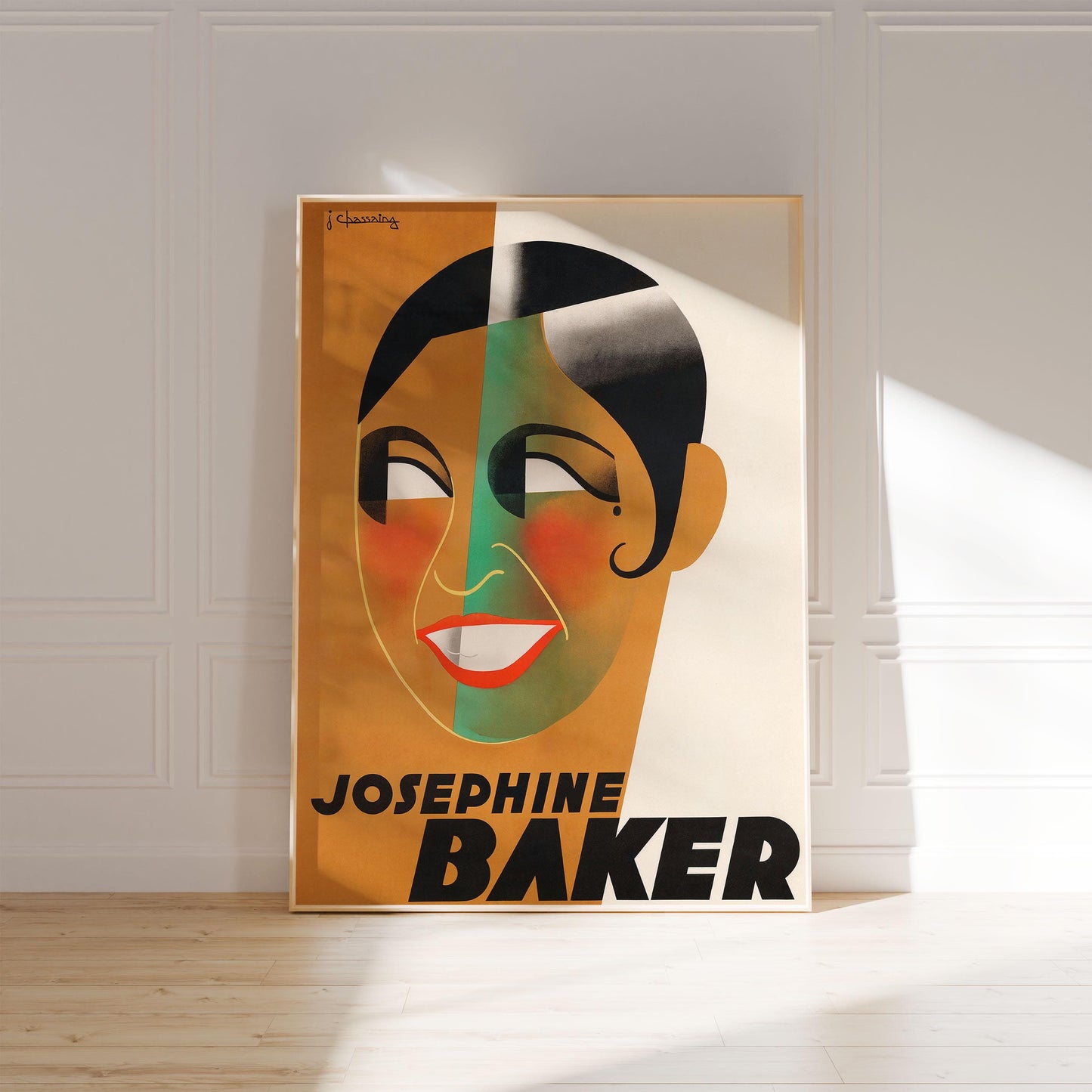 Josephine Baker – Art-Deco-Poster von Jazzicon