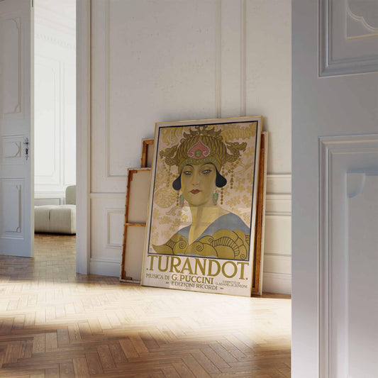 Turandot-Plakat – Leopoldo Metlicovitz, Jugendstil-Opernplakat