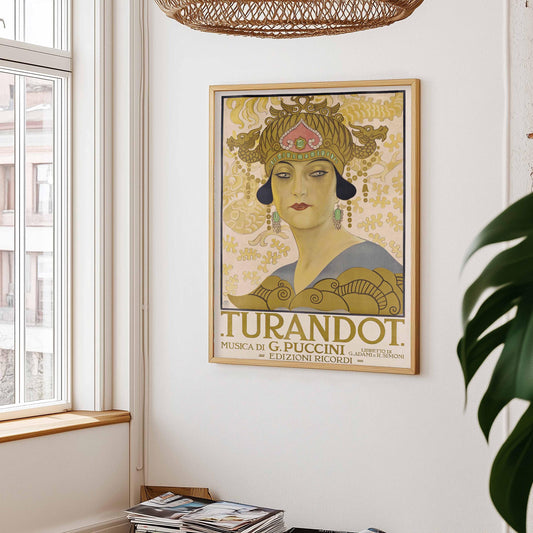 Turandot-Plakat – Leopoldo Metlicovitz, Jugendstil-Opernplakat