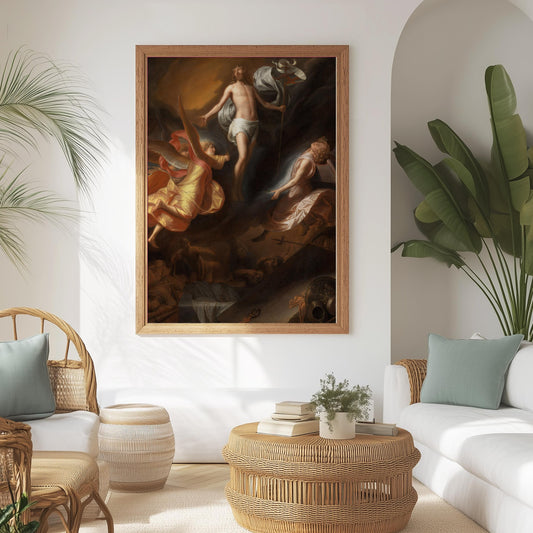 Auferstehung Christi – Klassisches religiöses Kunstplakat