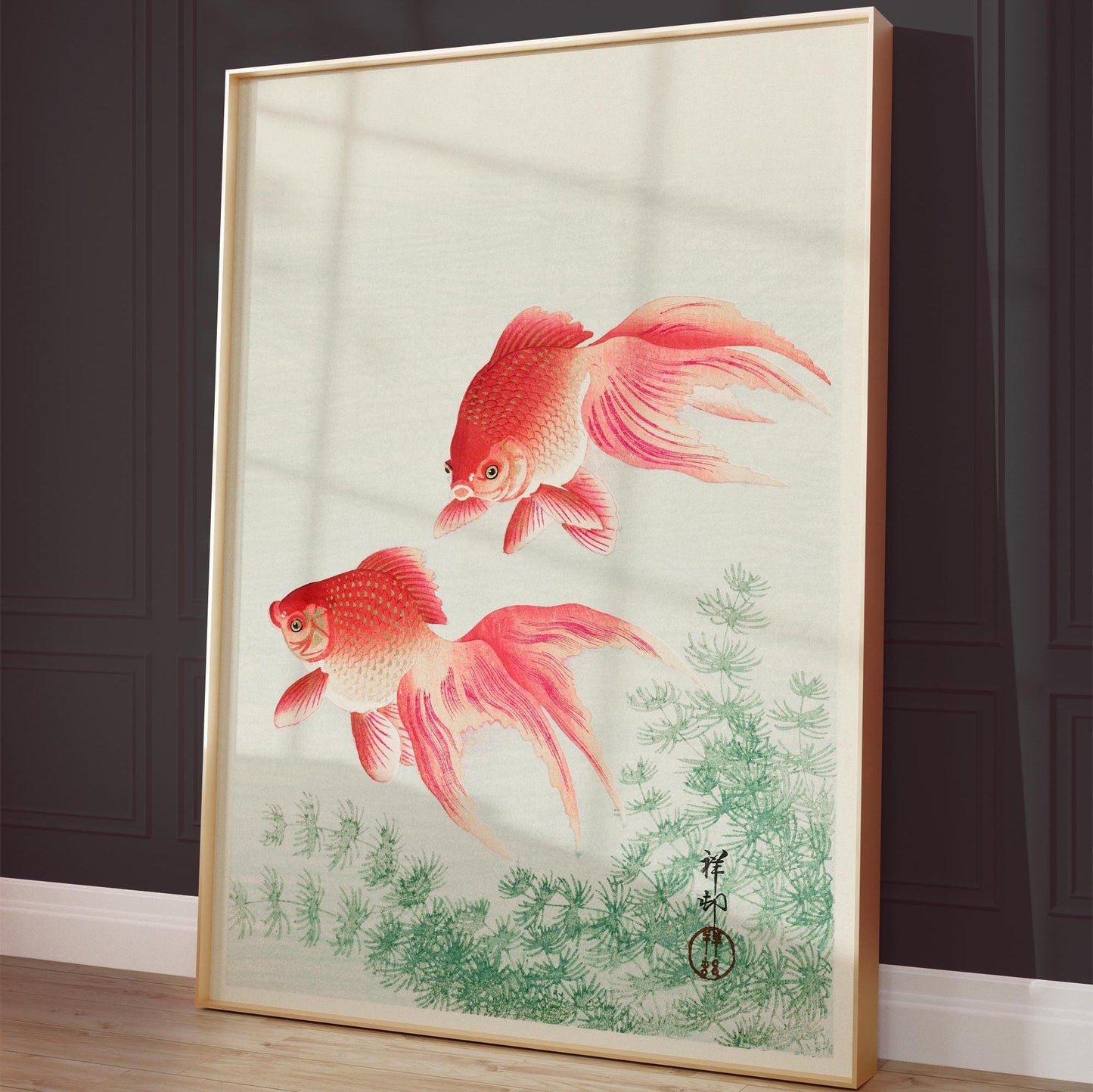Zwei Goldfische – Ohara Koson, 1926, japanischer Kunstdruck