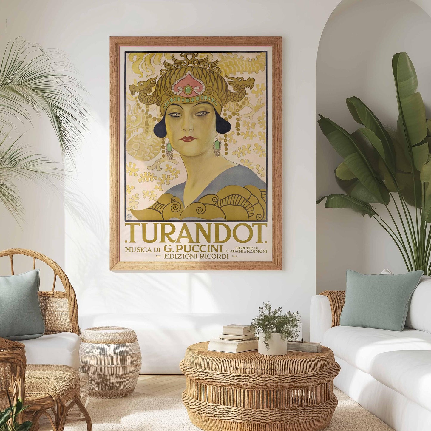Turandot-Plakat – Leopoldo Metlicovitz, Jugendstil-Opernplakat
