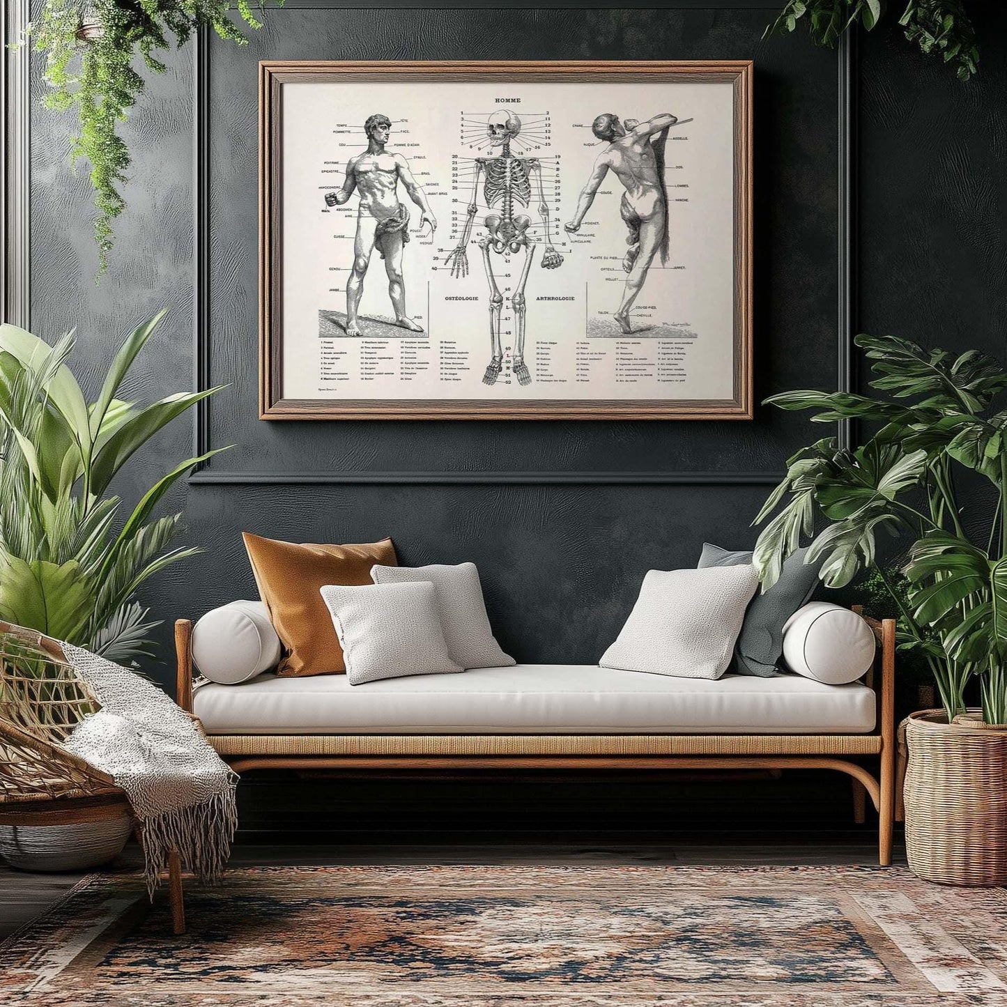 Anatomieposter – Vintage Menselijk Lichaam print