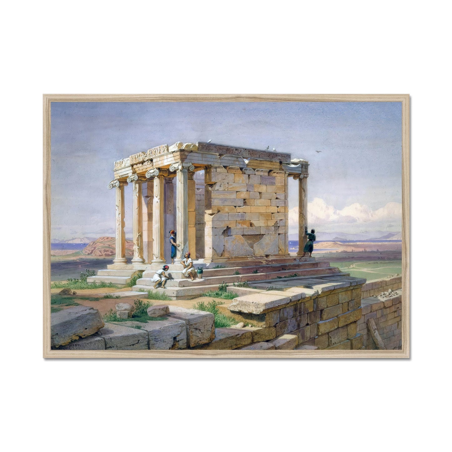 Tempel der Athena Nike – Klassisches Architekturplakat von Carl Werner (1877)