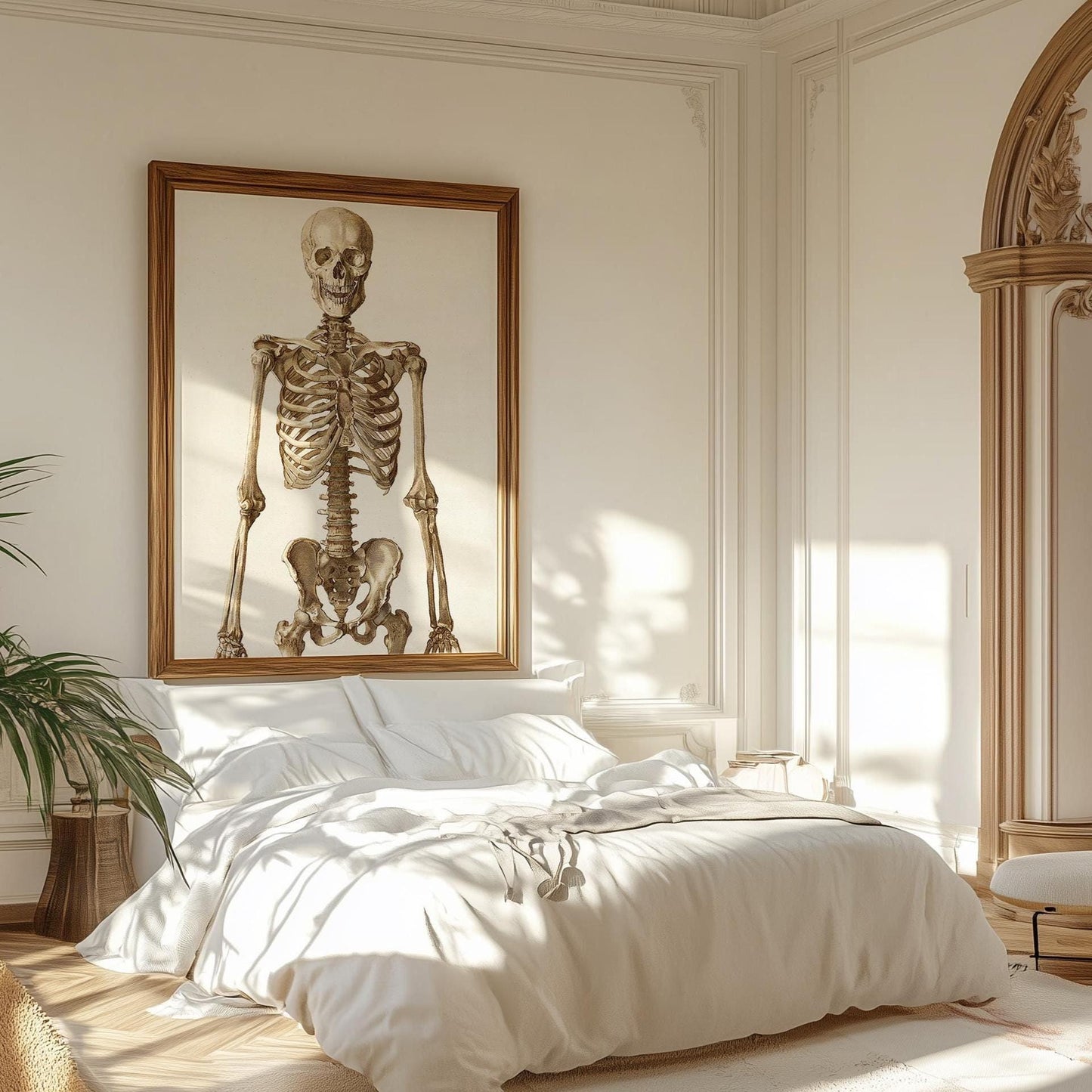Vintage Skelett Poster – Retro Anatomische Kunst