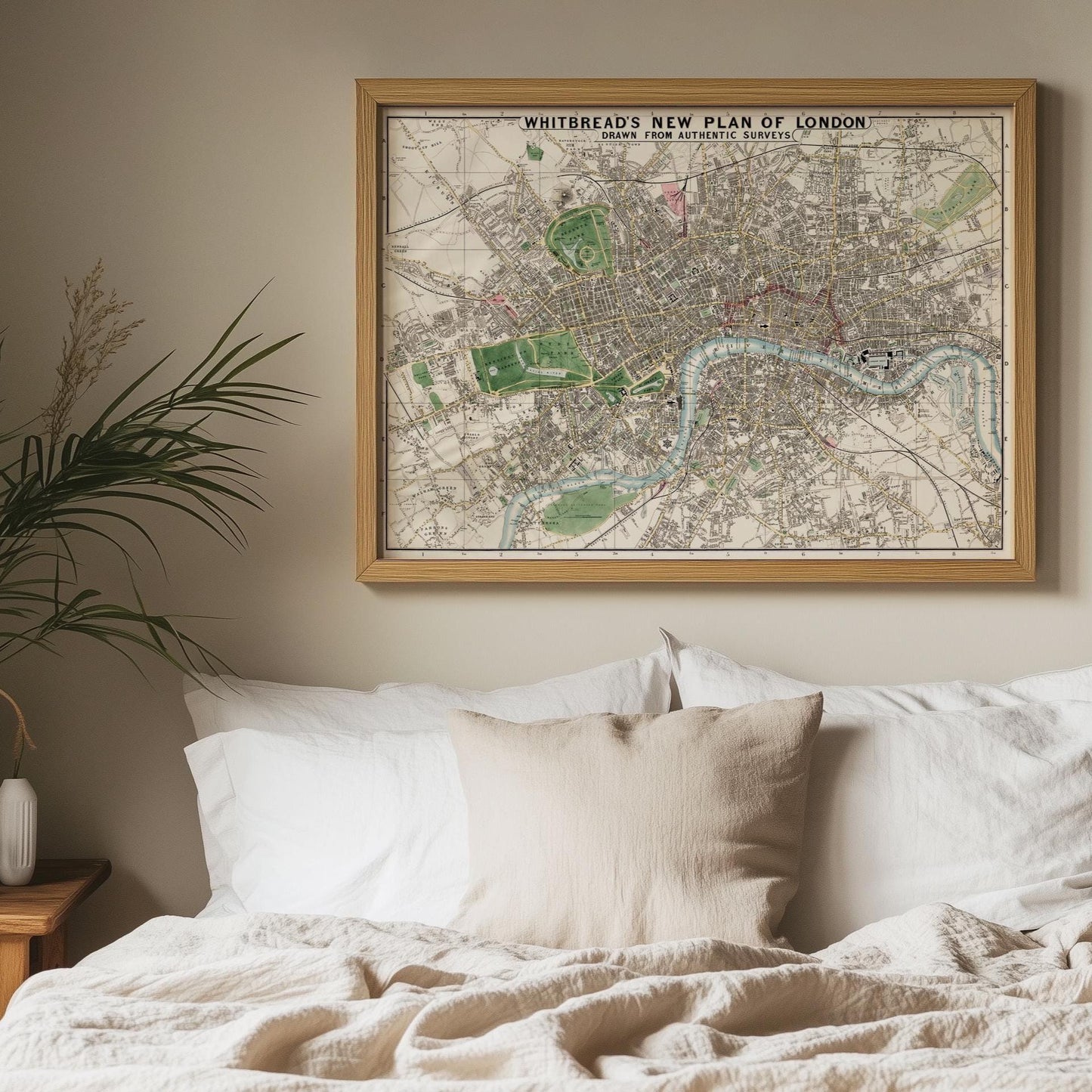 Karte von London – Vintage Stadtplan
