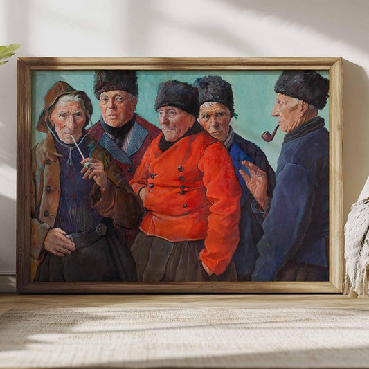 Fischer aus Volendam – Gruppenporträt in traditioneller Tracht, ca. 1900