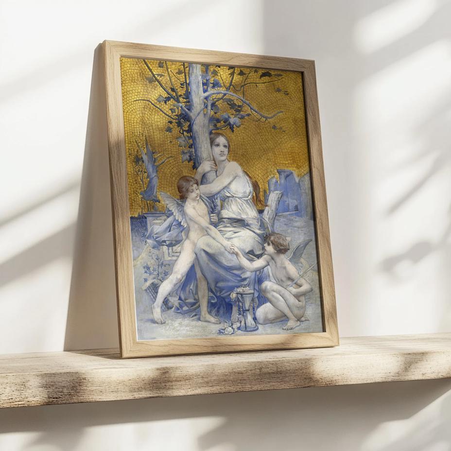 Allegorie van de Tijd – Symbolistische Kunstposter