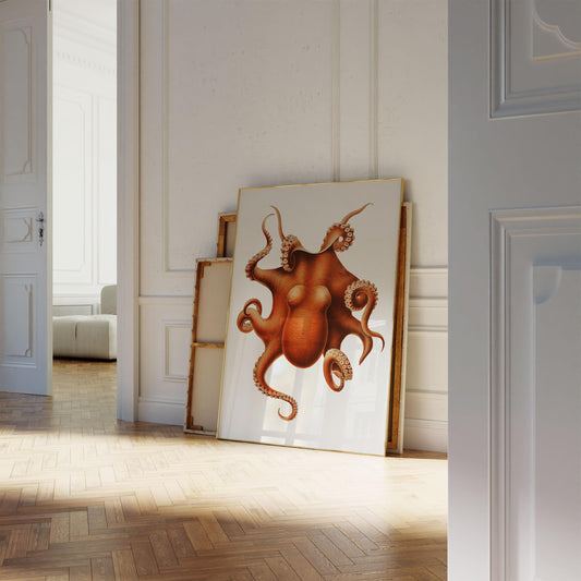 Oktopus Poster - Tintenfisch Druck