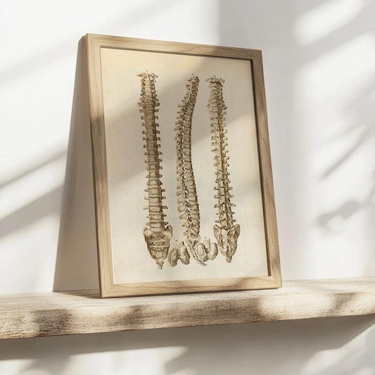 Spinal column poster, anatomy poster