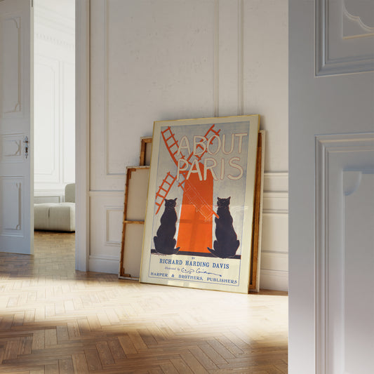 Über Paris – Typografisches Paris-Poster