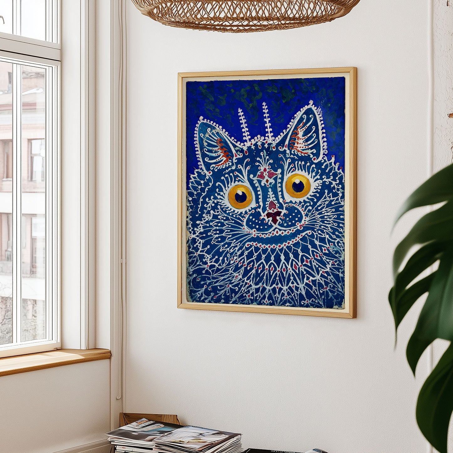 Katzenposter, psychedelischer Druck