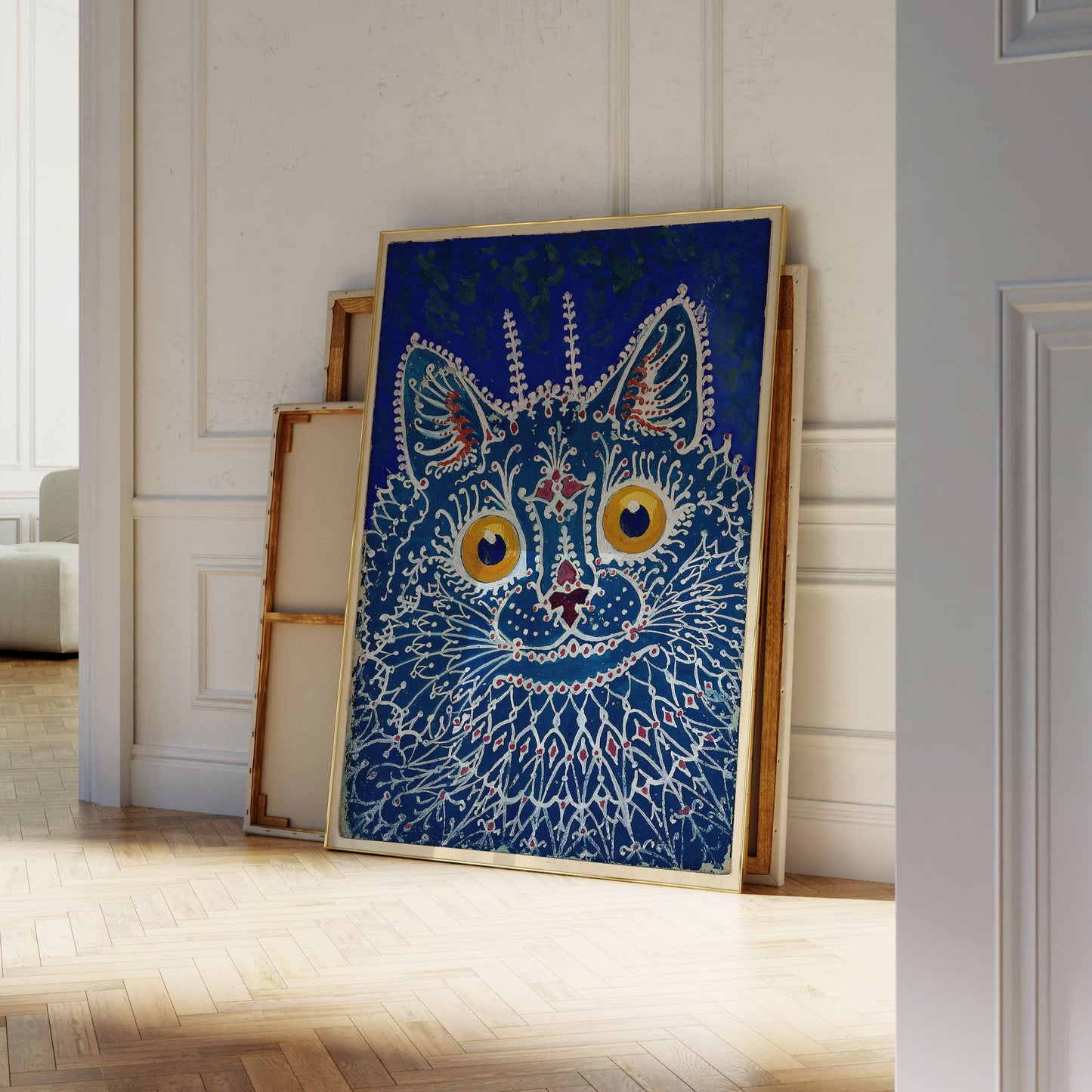 Katzenposter, psychedelischer Druck